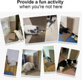 FUKUMARU Cat Scratcher, 26.8 Inch L Shape Cat Scratch Pad Wall Mounted, Cat Scratching Cardboard with Ball Toy for Indoor Cats, Large Size