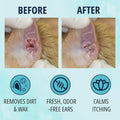 NOVEHA 150 PCs Cat Ear Wipes that Gently Clean & Soothe Sensitive Cat Ears; Soft Ear Cleaner for Removing Wax, Dirt & Od