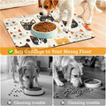 Cats Dog Cat Food Mat,Absorbent Waterproof Placemat for Food and Water Non Slip Rubber Backing Durable Feeding Pad for C