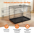 Sweetcrispy 36 Inch Dog Crate, Medium Dog Cage, Foldable Puppy Pet Kennel