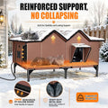 Heated Cat House for Outside, Outdoor Heated Cat House Weatherproof