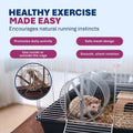 Prevue Pet Products Wire Mesh Hamster Wheel Silent Spinning - 8 Inch