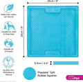 LickiMat Classic Soother Slow Feeder for Dogs Lick Mat Boredom Anxiety Reducer Perfect for Food Treats Yogurt Liquid Food Peanut Butter Fun Alternative to a Slow Feed Dog Bowl, Turquoise