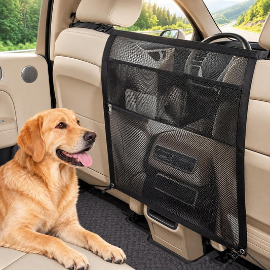 Dog Car Barrier, Dog Net for Car, Car Divider for Dogs Fit Car/SUV