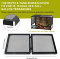 Terrarium Screen Cover Reptile Tank ScreenTop Lid for 10 Gallon Aquarium