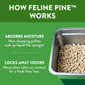 Feline Pine Platinum Non-Clumping Cat Litter, Feline Pine Cat Litter 17lb