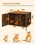 Feandrea Cat Litter Box Enclosure, End Table, 31.5 x 20.9 x 19.7 Inches
