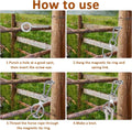 MAQUITA Horse Tie Ring, Safe Tie Horse Supplies, Humane Way Tie Ring, Magnetic Ring for Tying and Retracting, Helps Hors