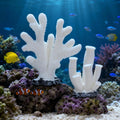 FOMIYES Fish Tank Decorations - 5pcs White Resin Coral Landscaping Accessories, Fake Diorama Supplies, Ocean Kit, Aquari