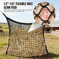 2PCS Slow Feed Hay Net for Horses, 1.5" Openings, Black, 35"x47"