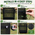 16" H x 118" Circumference Adjustable Bird Cage Seed Catcher Nylon Mesh Net