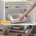 31.5" Cat Litter Box Enclosure Furniture with Door