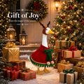Christmas Porch Goose Outfit Set for 23" Lawn Goose with Santa Cape