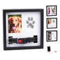 OtterPets Dog Paw Print Kit for Dogs, Dog Picture Frame with Shatterproof Plexiglass, 4 Customizable Displays, 9”x9”, Pet Memorial Gifts for Dogs, Loss of Pet Sympathy Gift, Pet Paw Print Impression Kit (Black)