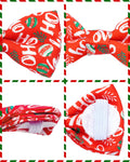 PET SHOW 10 Pack Holiday Large Dog Bowties Sliding on Collar