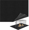 Wibeelee 32" X 50" X 0.23'' Mat for Under Dog Crate Waterproof Non-Slip Kennel Mat to Protect Floors Large Absorbs Urine