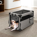 Zikopomi 30 Inch Portable Soft Foldable Dog Crate, 30" L x 21" W x 21" H