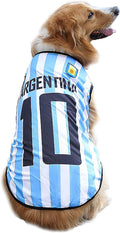GabeFish Dog World Cup T Shirt Pets Football Jersey Sports Soccer National Team Vest Cat Summer Cool Clothes Apparel Argentina 5X-Large