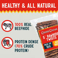 Canine Chews Small Rawhide Twists for Dogs - Pack of 100 5" Beef Flavored Rawhide Sticks for Small Dogs & Puppies - Prot