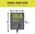 Zilla Heat Mat for Reptiles, Terrarium Heater, Small, 8 Watt