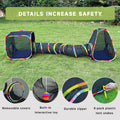 Outdoor Cat Enclosures, Cat Tunnels Catio Tents Cubes for Indoor Cats with Play Ball, Collapsible Outside Playpen Tunnel for Kitty, Rabbit, Puppy and Small Animals