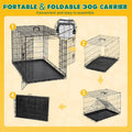 Extra Large Dog Crate 48 Inch Double Door Pet Cage Kennel