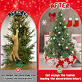 Cat Tunnel Christmas Tree Skirt for 5-7.5ft Trees - Prevent Christmas Tree Falling, Snowflake Patterns Warm Soft Cat Tub