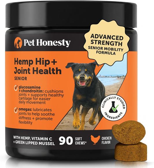 Pet Honesty Vet Recommended Hip and Joint Supplement for Dogs, 90 Count