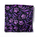Pet Dog Cat Blanket Ultra Soft Cozy Fleece Paw Print Design Machine Washable Durable for Crates Beds Sofas Travel (Purple Paw Symphony, Medium)