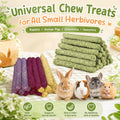 40 Pcs Natural Rabbit Chew Timothy Hay Sticks Mixing Flowers