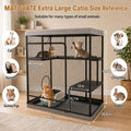 Extra Large Catio Outdoor Cat Enclosure Cat Cage 45"× 26.5" × 43.3"