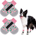SCENEREAL Anti Slip Dog Socks to Prevent Licking Paws for Hardwood Floors