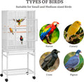 YITAHOME 53.9 inches Metal Bird Cage for Parakeets