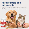 BleedGuard Styptic Powder for Dogs & Cats, 1.76oz Large Size – Fast-Acting Blood Stop Powder for Nail Trimming, Grooming