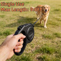 9.8 FT Dual Retractable Dog Leash for 2 Small Breeds Up to 44lbs Each