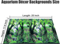 XCNO Aquarium Background Poster Fish Tank Wallpaper, Double-Sided, 12"x 25"