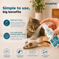 AmeizPet Catnip Spray for Cats, Cat Scratching Sprays, Transparent Cat & Kitten Behaviour Spray 50 ml (1.69 Oz)
