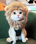 Lion Mane Wig for Cat, Funny Pet Cat & Puppy Costumes for Halloween & Christmas, Funny Pet Clothing Accessories