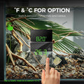 Fish Tank Thermometer, Digital Aquarium Thermometer, Wireless Probe Stick-on Design, Dual-Readout in Fahrenheit and Cels