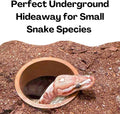 Reptile Corner Underground Cave Viewing Hide | Hognose Snake, Corn Snake & Leopard Gecko Hideout Reptile Habitat Tank En