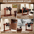Extra-Large Wood Saddle Rack-Enhanced Height & Length with Reinforced Stability,Non-Abrasive Design,Heavy-Duty Saddle St