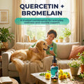 Quercetin with Bromelain for Dogs, Allergy & Seasonal Itch Relief Drops
