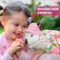 Weewooday 2 Sets Rabbit Clothes with Harness Leash Hat Mini Bag, Stylish