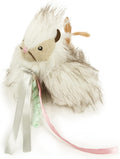 SmartyKat Chitter Critter Squirrel Electronic Sound Plush Kicker Cat Toy, Battery Powered - Gray