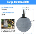 AQUANEAT Air Stones for Ponds 2 Inch, Long Lasting Aerator Oxygen Diffuser, Air Pump Accessories for Aquariums, Fish Tan