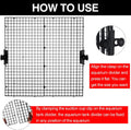 18Pcs Aquarium Fish Tank Divider Plastic Egg Crate Aquarium Filter Bottom Tray Grid Isolation Board Partition Net Pane S