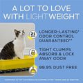 Purina Tidy Cats LightWeight Free and Clean Unscented, Multi-Cat, Clumping, 99.9 Percent Dust Free Cat Litter - 17 lb. Box