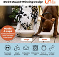 Cleverpup Nomad Large Collapsible Travel Dog Bowl - 4 Cup, Grey Silicone