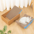 UUig Cardboard Cat Scratcher Bed 16.9 Inch Cat Scratch Box with Cat Scratching Pad for Indoor Cats