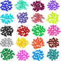 100pcs (10 Colors) Cat Nail Caps, Cat Claw Caps with Adhesive Glue and Applicators (M)